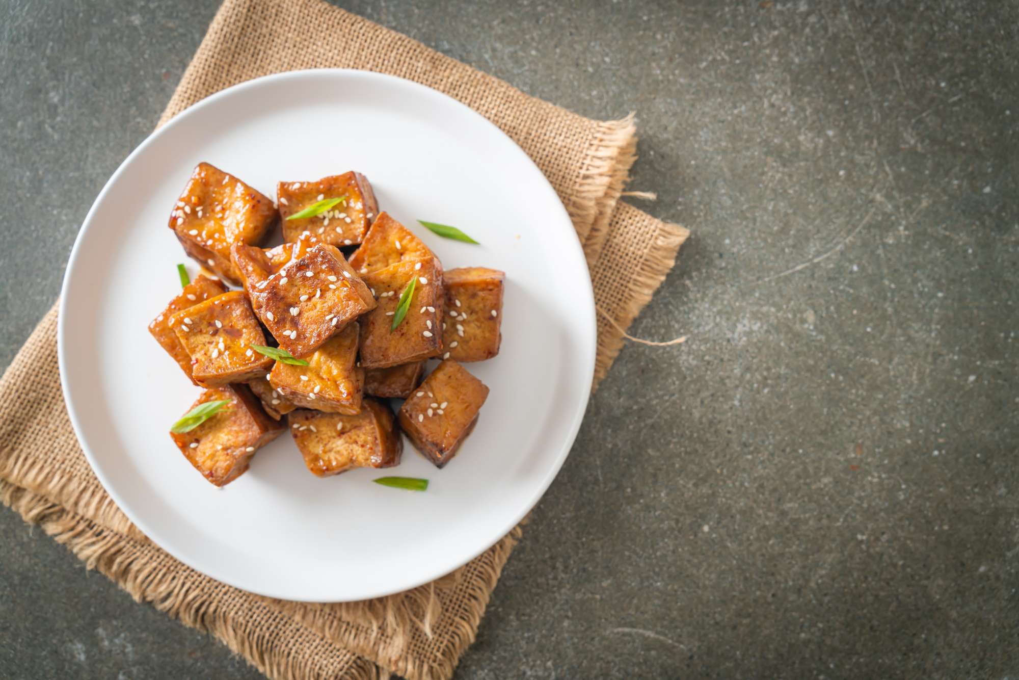 How to make vegan miso sauce garlic baked Tofu