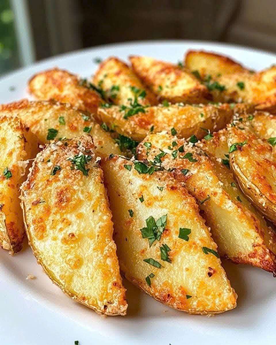 Garlic Parmesan Potato Wedges