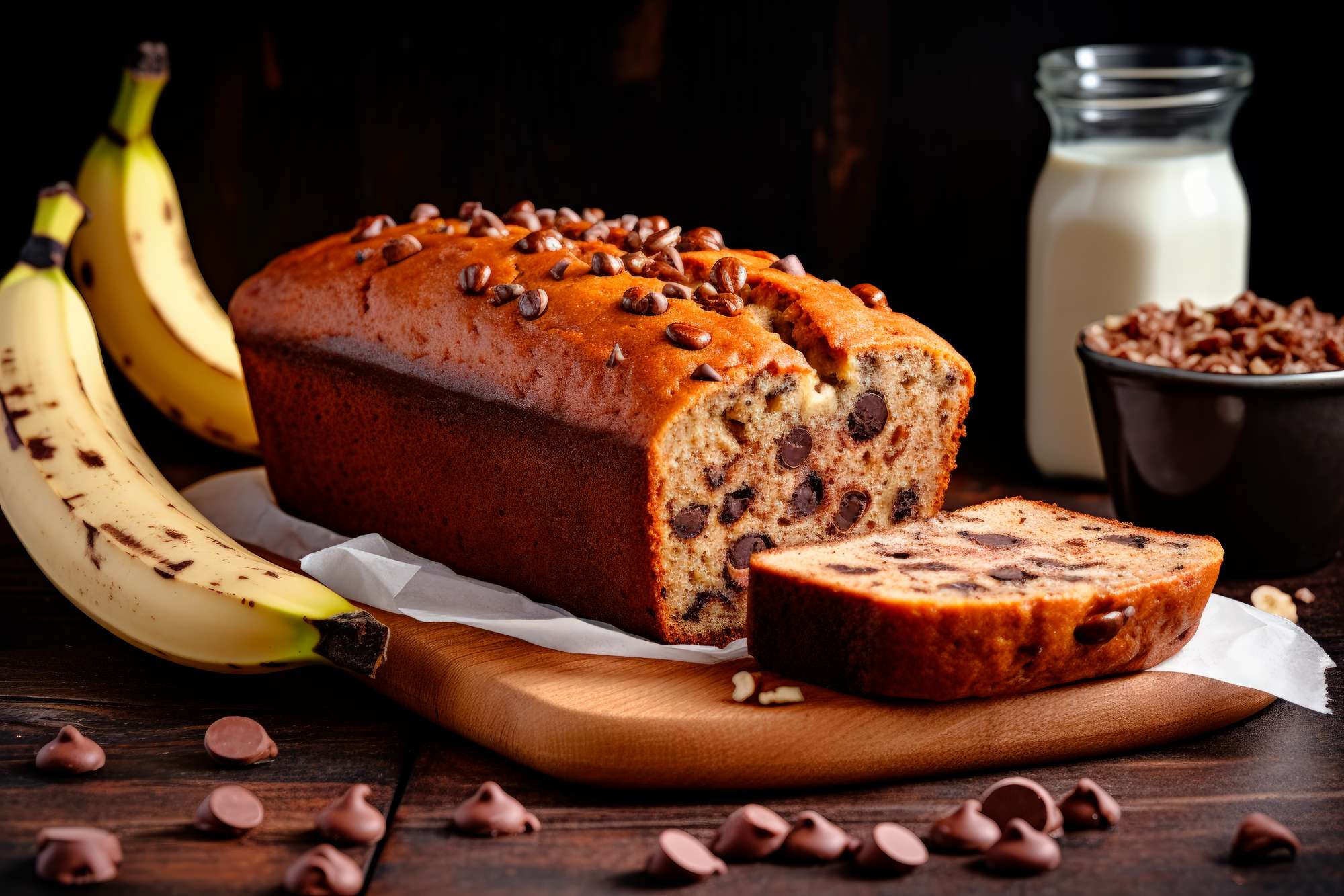 Whole Wheat Chocolate Banana Cake
