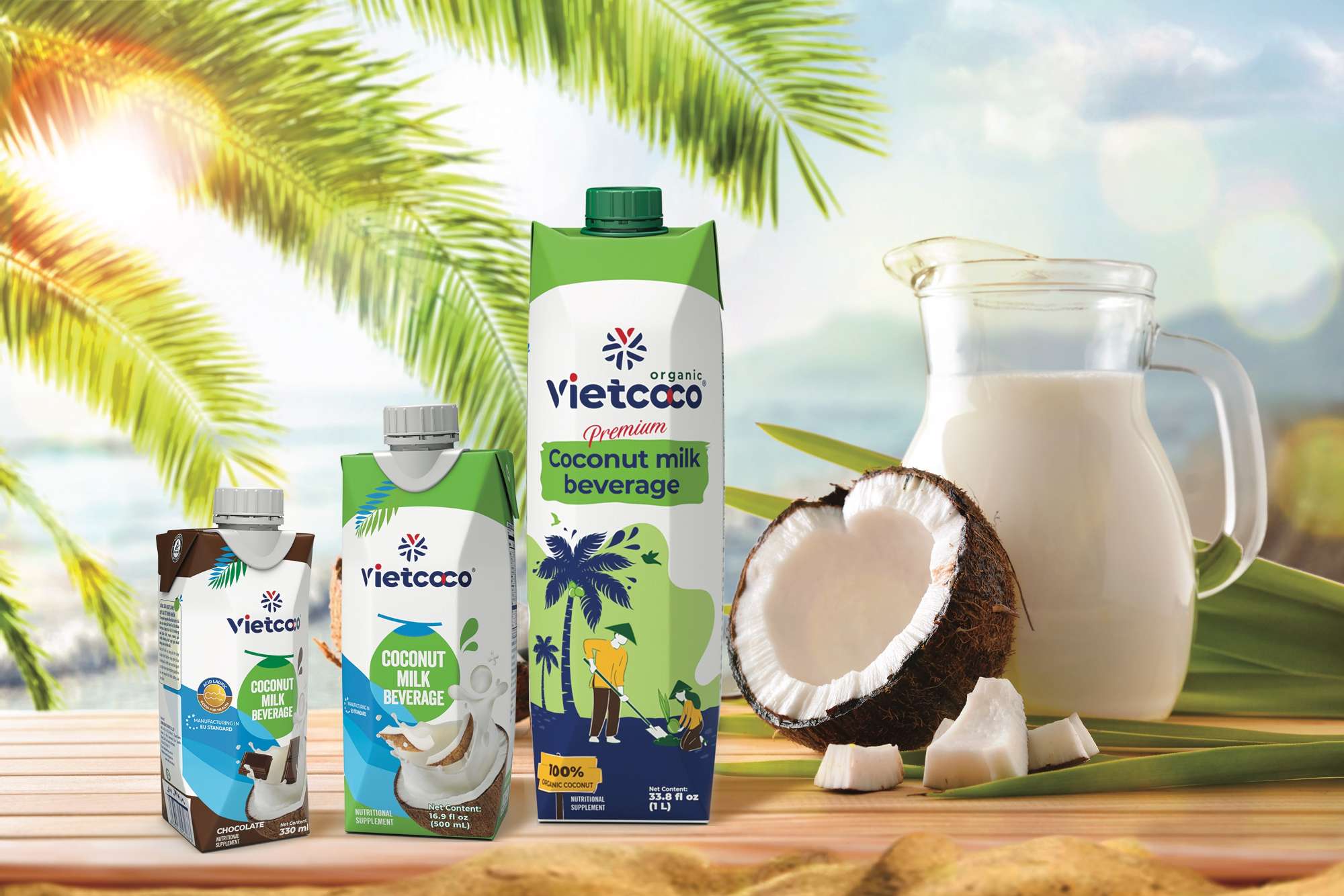 Coconut milk beverage